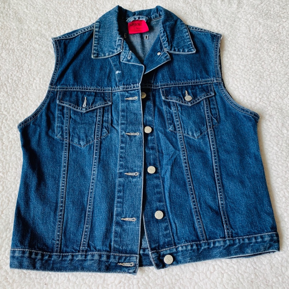 *NWOT* Carols Denim Blue Jean Vest